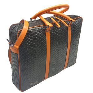 laptop bag python black 1