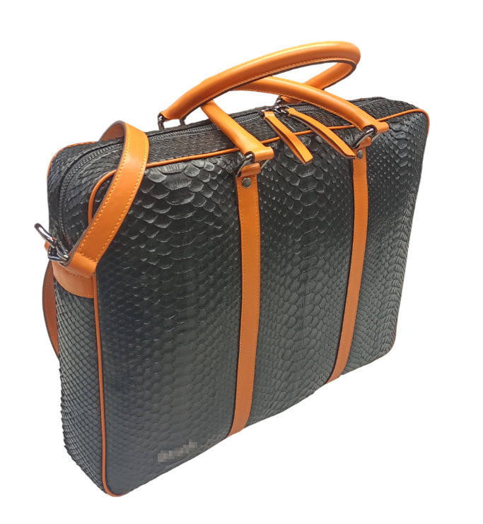 laptop bag python black 1