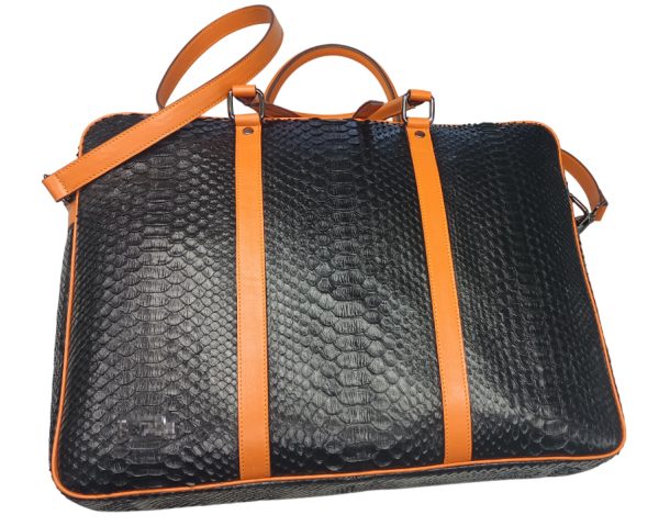 laptop bag python black 2