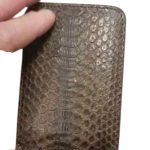 python leather card holder wholesale